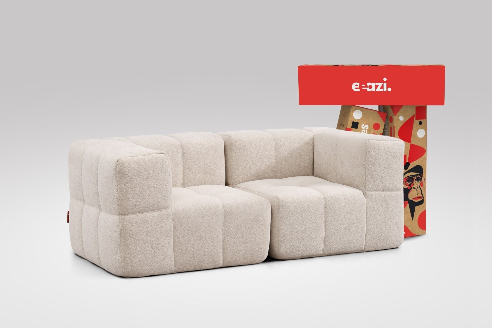 2 Teiliges Modulares Sofa – Beige