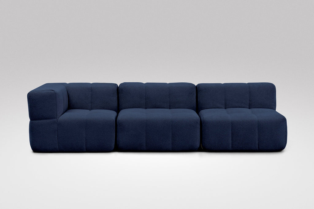 3 Teiliges Modulares Sofa – Blau-1