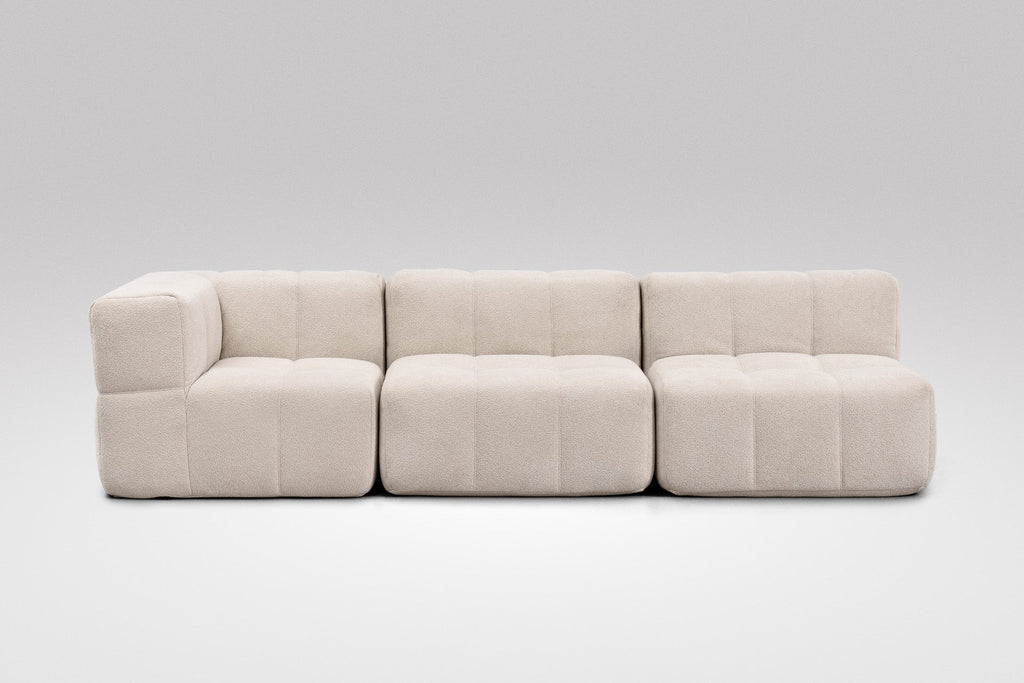 3 Teiliges Modulares Sofa – Beige-1