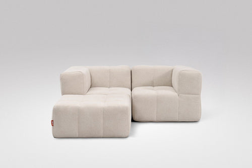 3 Teiliges Modulares Sofa – Beige-1