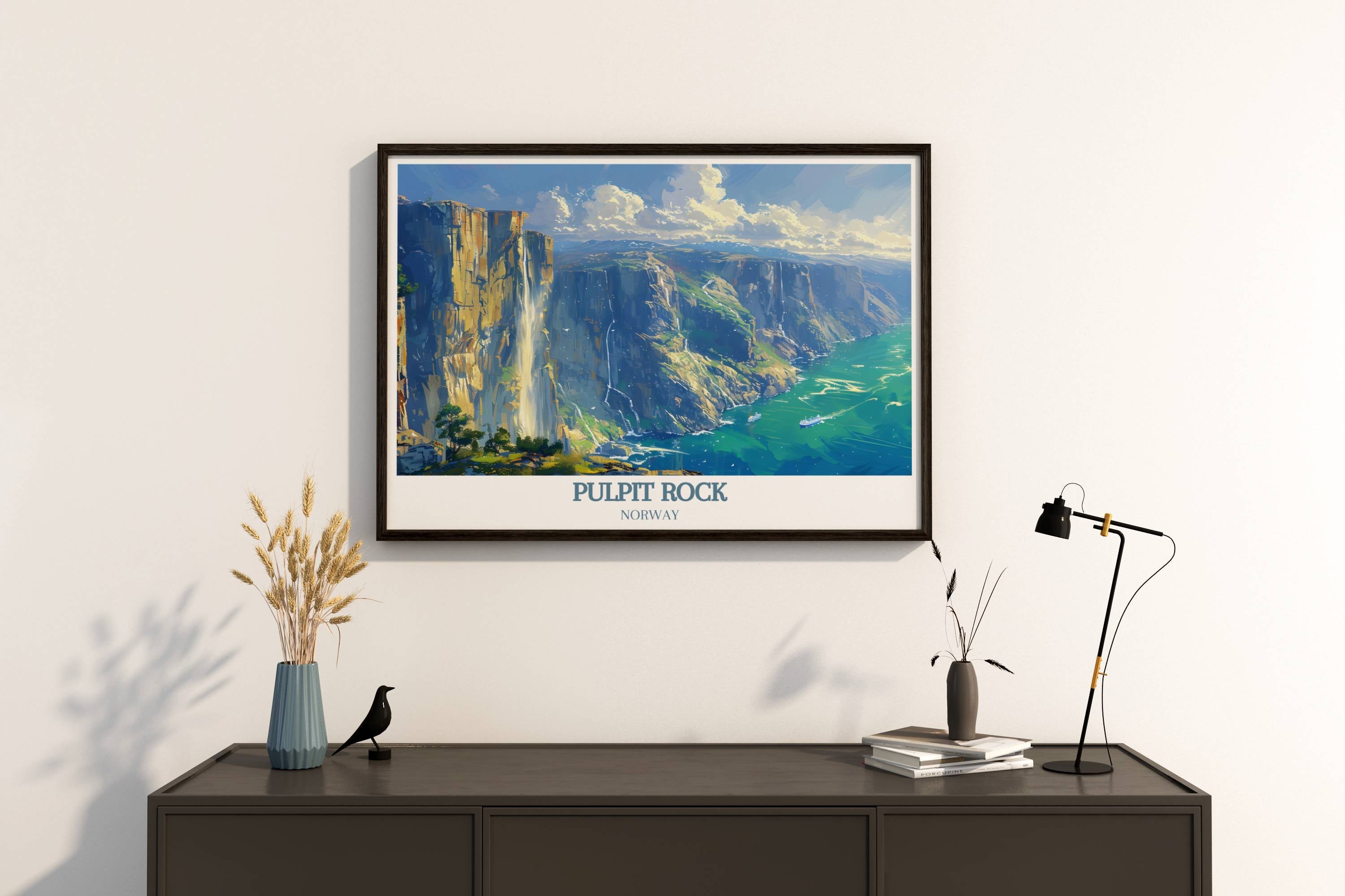Pulpit Rock Travel Prints - Lysefjord   Living Room Decor - Norway  Home Decor-2