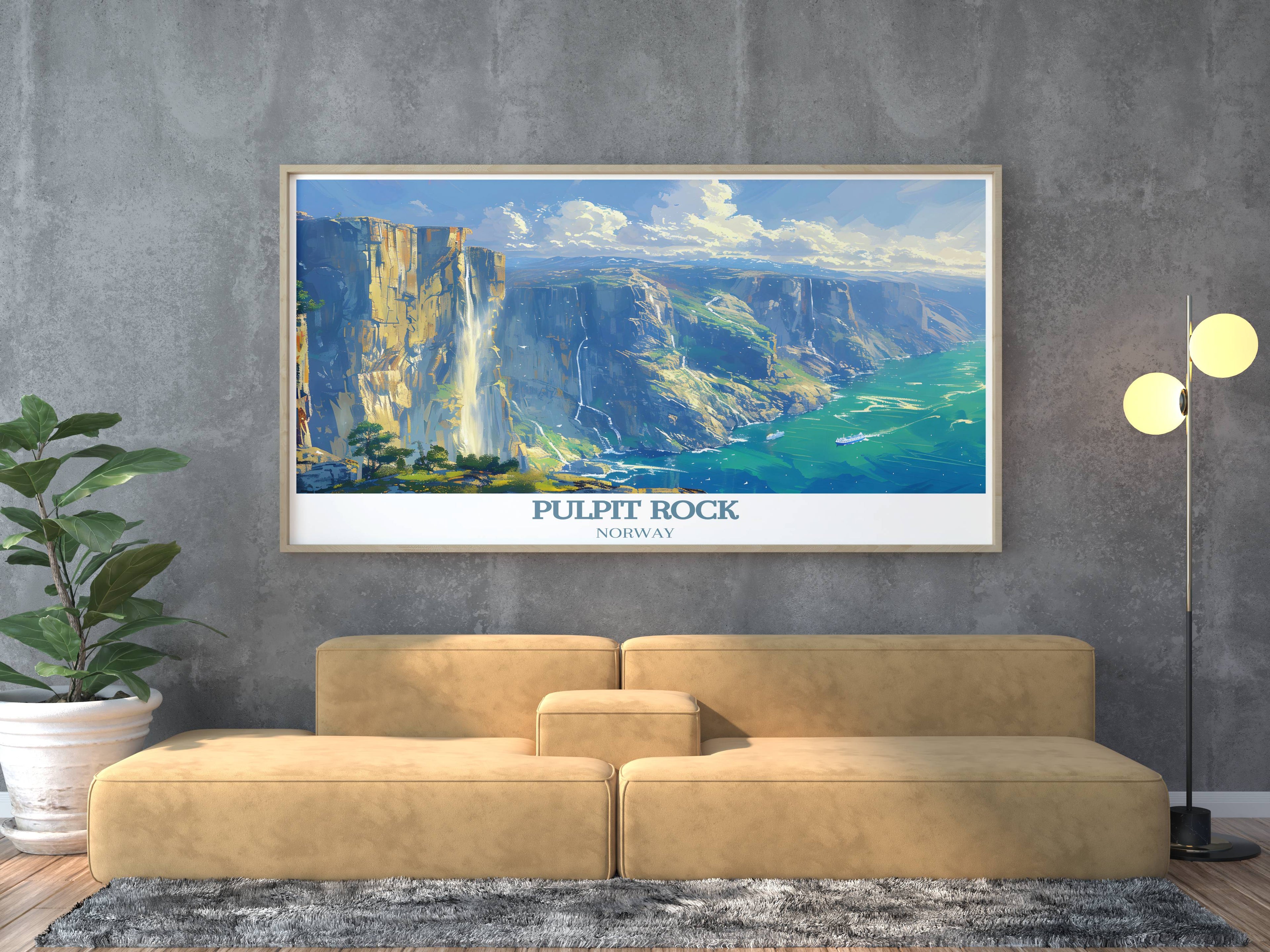 Pulpit Rock Travel Prints - Lysefjord   Living Room Decor - Norway  Home Decor-1