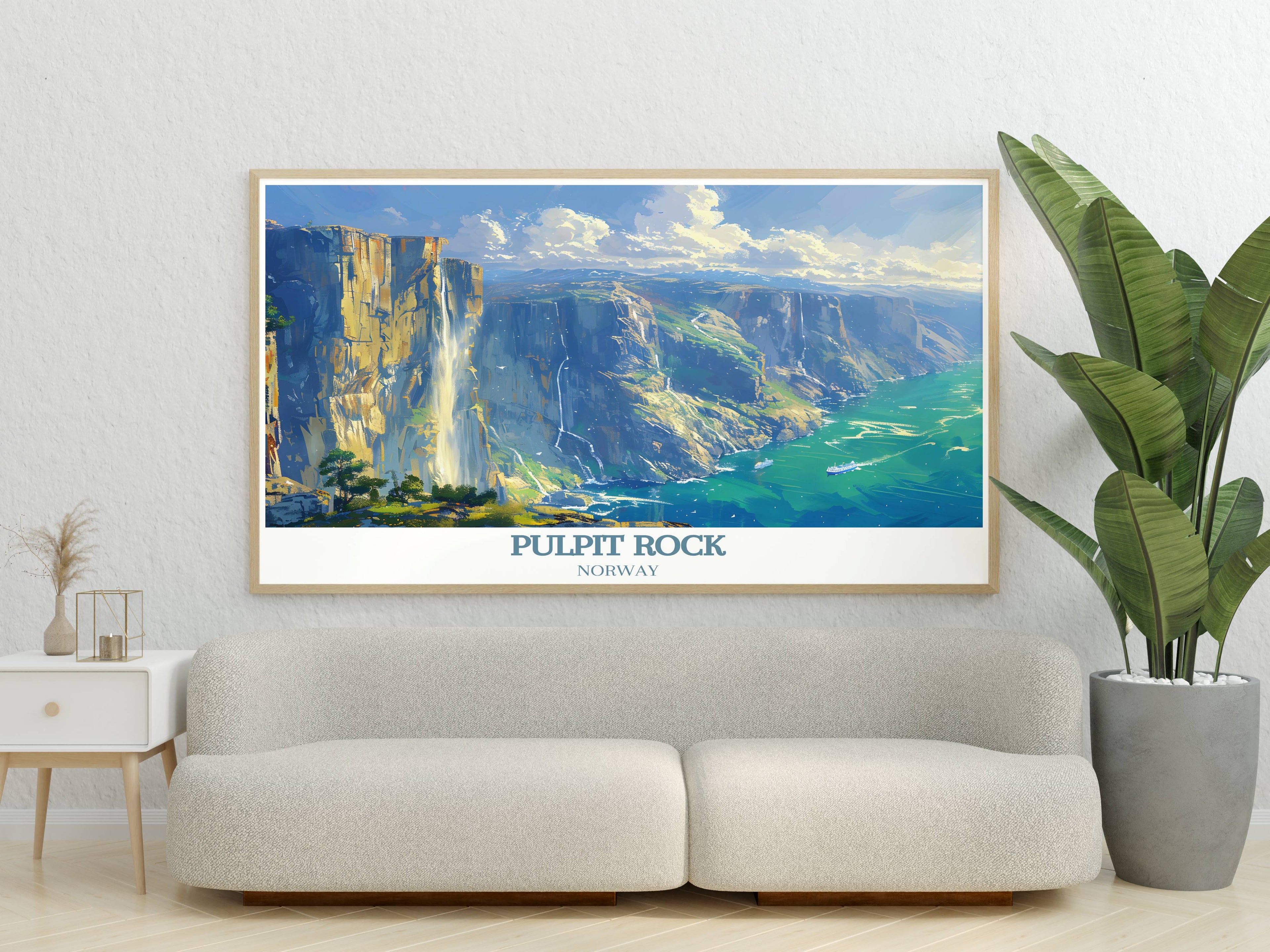 Pulpit Rock Travel Prints - Lysefjord   Living Room Decor - Norway  Home Decor-0