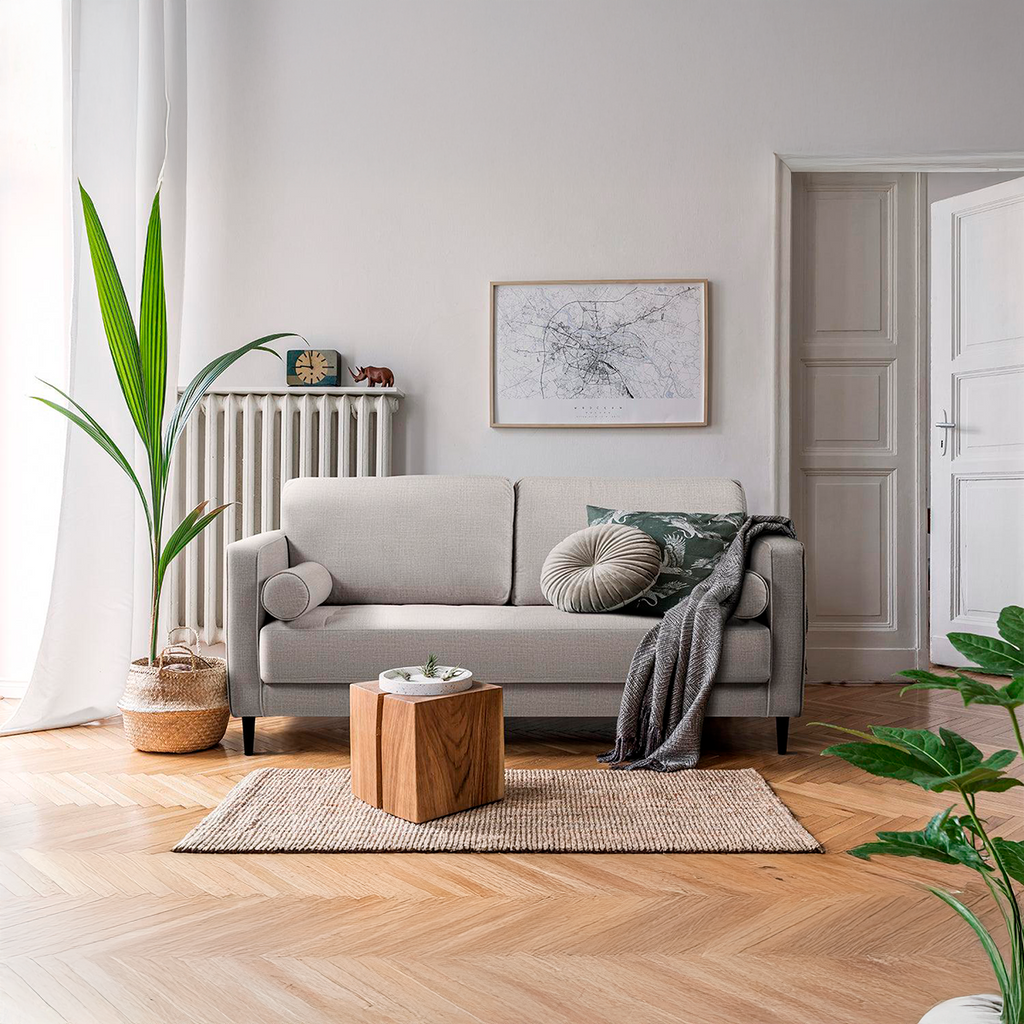 Sofa Keith – Klassisches 3-Sitzer-Sofa mit Holzfüßen & Rollenkissen-5