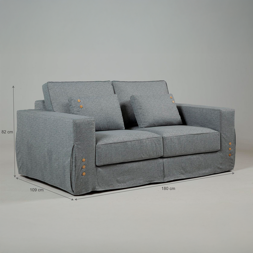 Sofa Monet – 3-Sitzer Polstersofa mit abnehmbarem Bezug