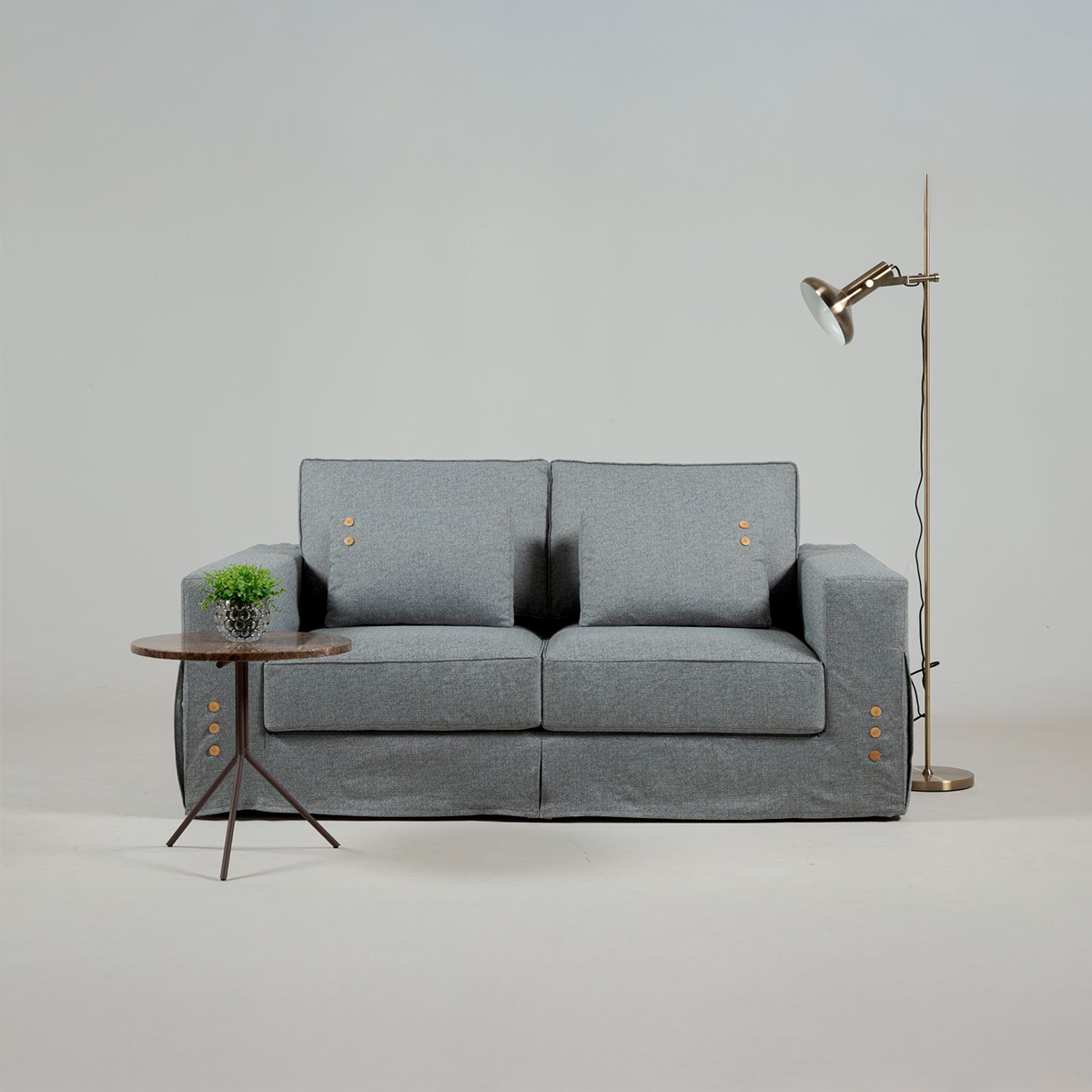 Sofa Monet – 3-Sitzer Polstersofa mit abnehmbarem Bezug