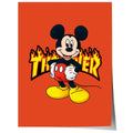 Cartoon Mouse Poster  · Thunder Typografie · Pop Art Illustration · Retro Comic Design · Moderne Wandkunst · Print ohne Rahmen