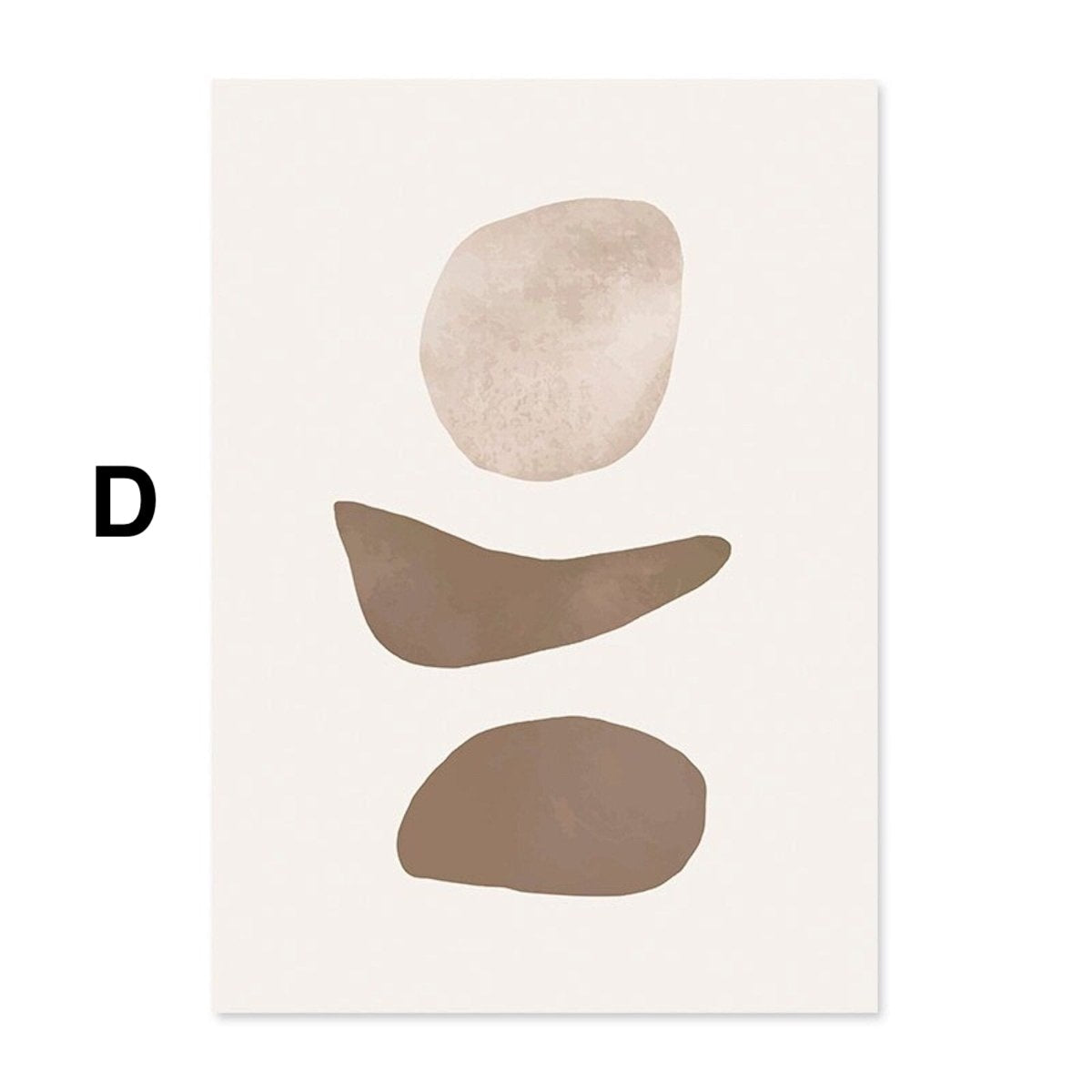 Poster Gesichtslinien und Abstrakte Formen als Deko Print ohne Rahmen
