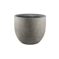 Pflanztopf Grigio New Egg – Natürlicher Beton – D55cm x H46cm – Großer Blumentopf in Betonoptik – Für Innen & überdachte Außenbereiche